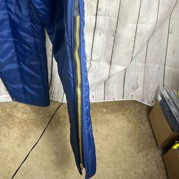 Vintage RefrigiWear Insulated Carpenters Overalls Adult XL Puffer Blue Work Wear - Picture 4 of 11